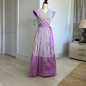 Tanya Taylor Striped Maxi Dress